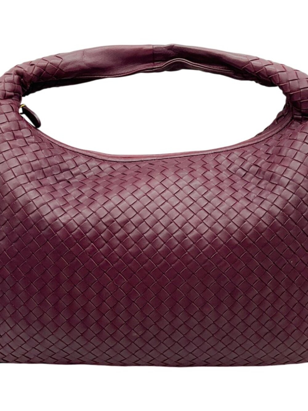 Bottega Veneta Burgundy Intrecciato Leather Hobo Bag